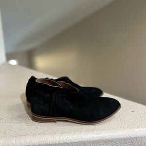 REBELS Black Suede leather‎ black Booties boots women 6.5 comfortable everyday